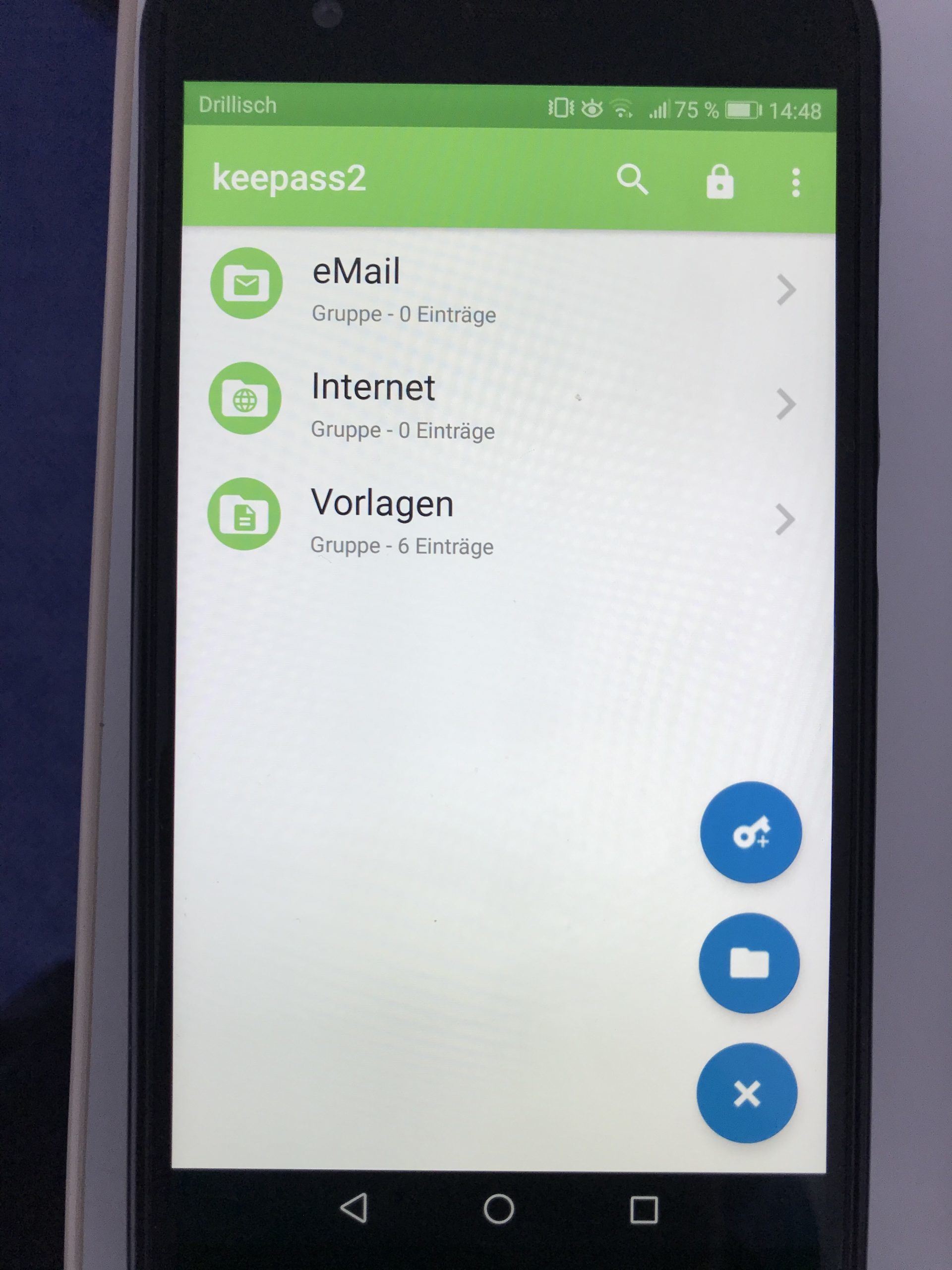1. KeePass2-Eintraege nutzen - Android