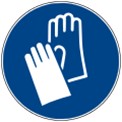 Warnschild-Handschutz-benutzen-Arbeitsplätze-mit-Hochvoltsystemen Warnschild-Handschutz-benutzen